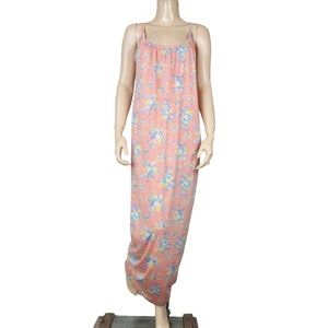 JAC Pink Blue Floral Maxi Sun Summer Dress